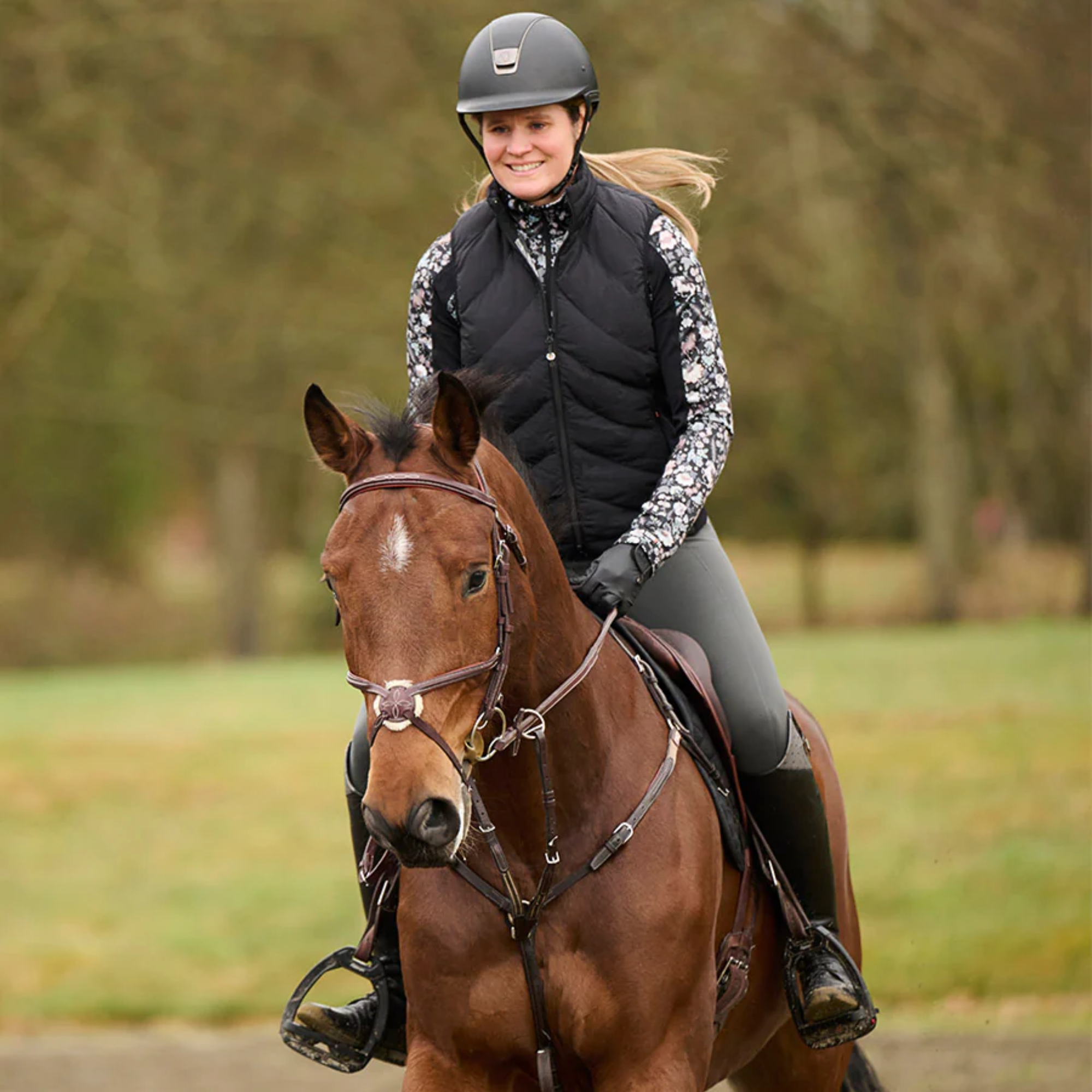 Kerrits EquiTech Hybrid Quilted Vest, Black