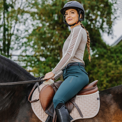 Equitheme Beverly Full Seat Breeches, Dark Green