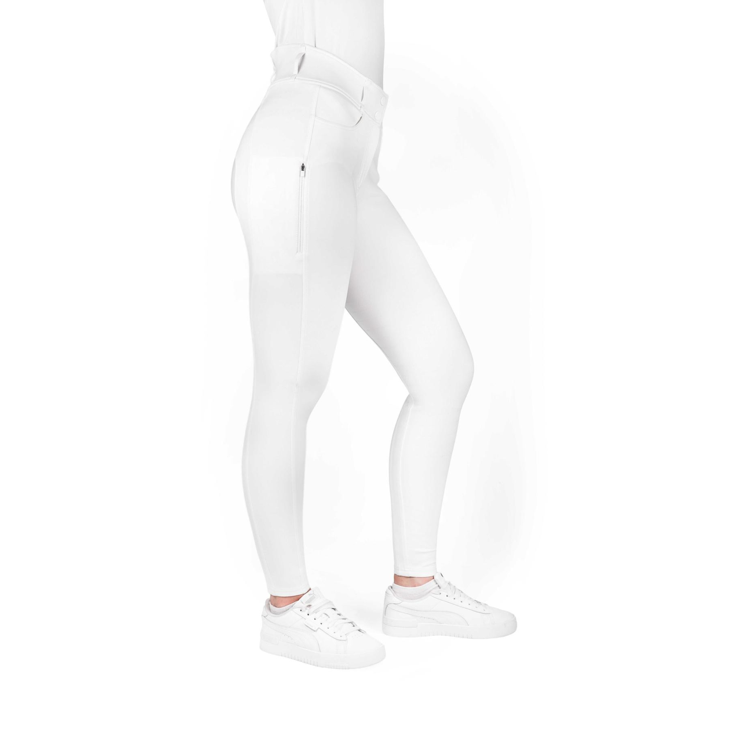 Equitheme Mila Full Seat Breeches, White
