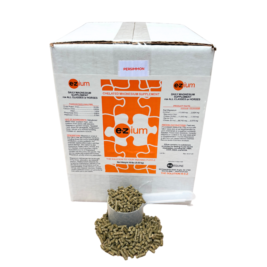 EZium 19lb Refill Box, 2 Month Supply, Persimmon Flavor