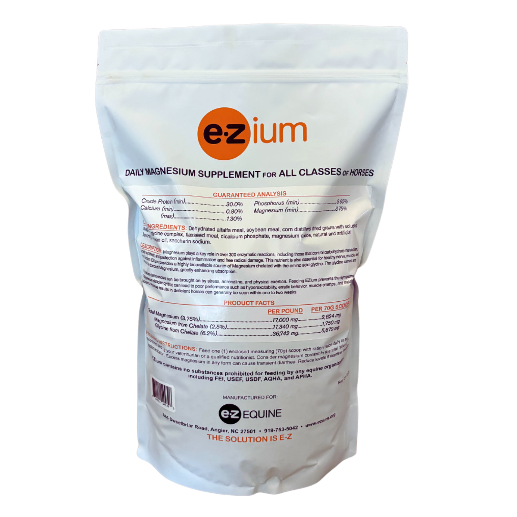 EZium 9.5 lb Refill Bag, 1 Month Supply, Persimmon Flavor