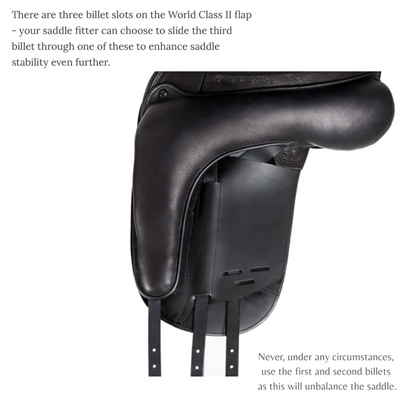 Fairfax World Class II Dressage Saddle, Full Panel