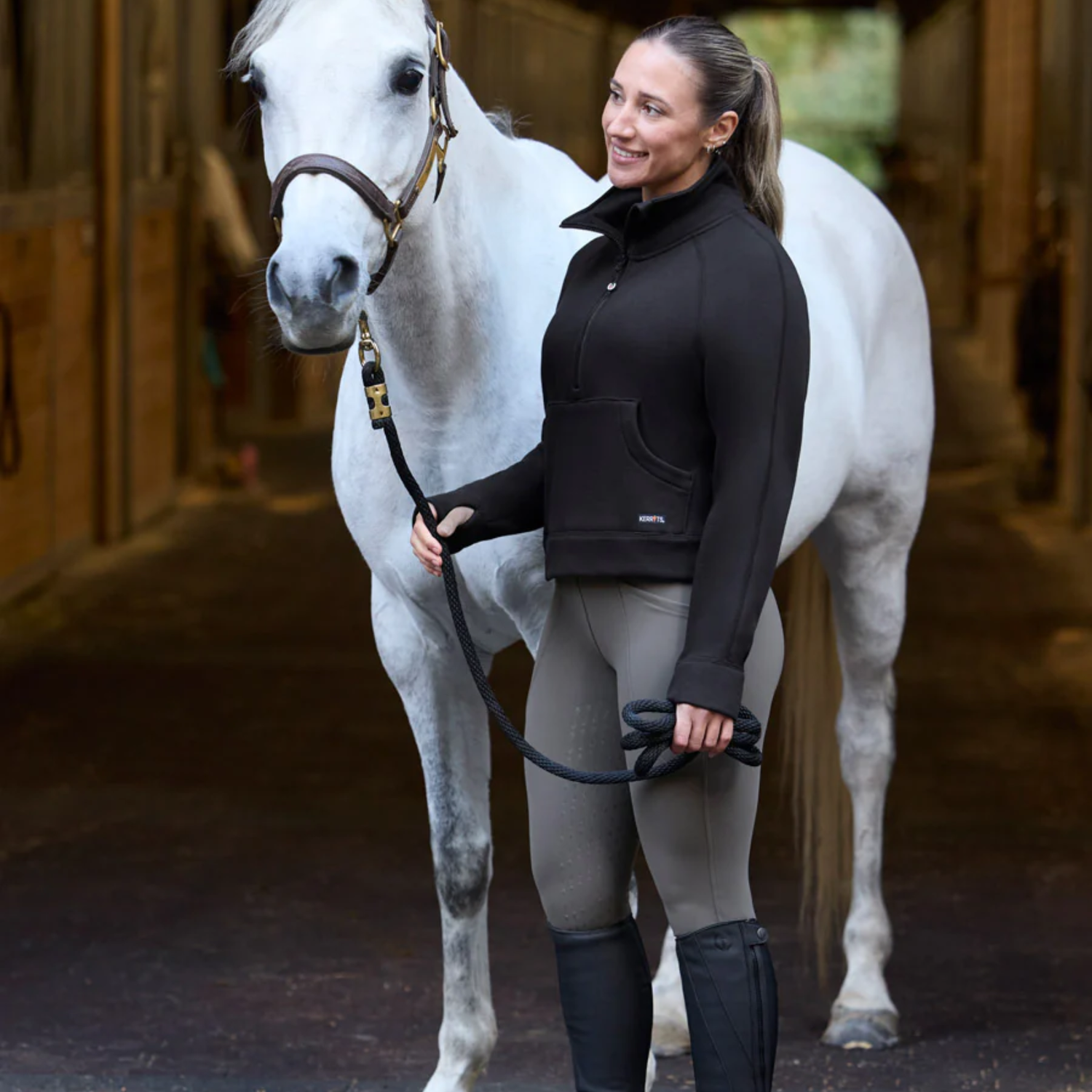 Kerrits Fusion Full Leg Clinic Tight, Castiron