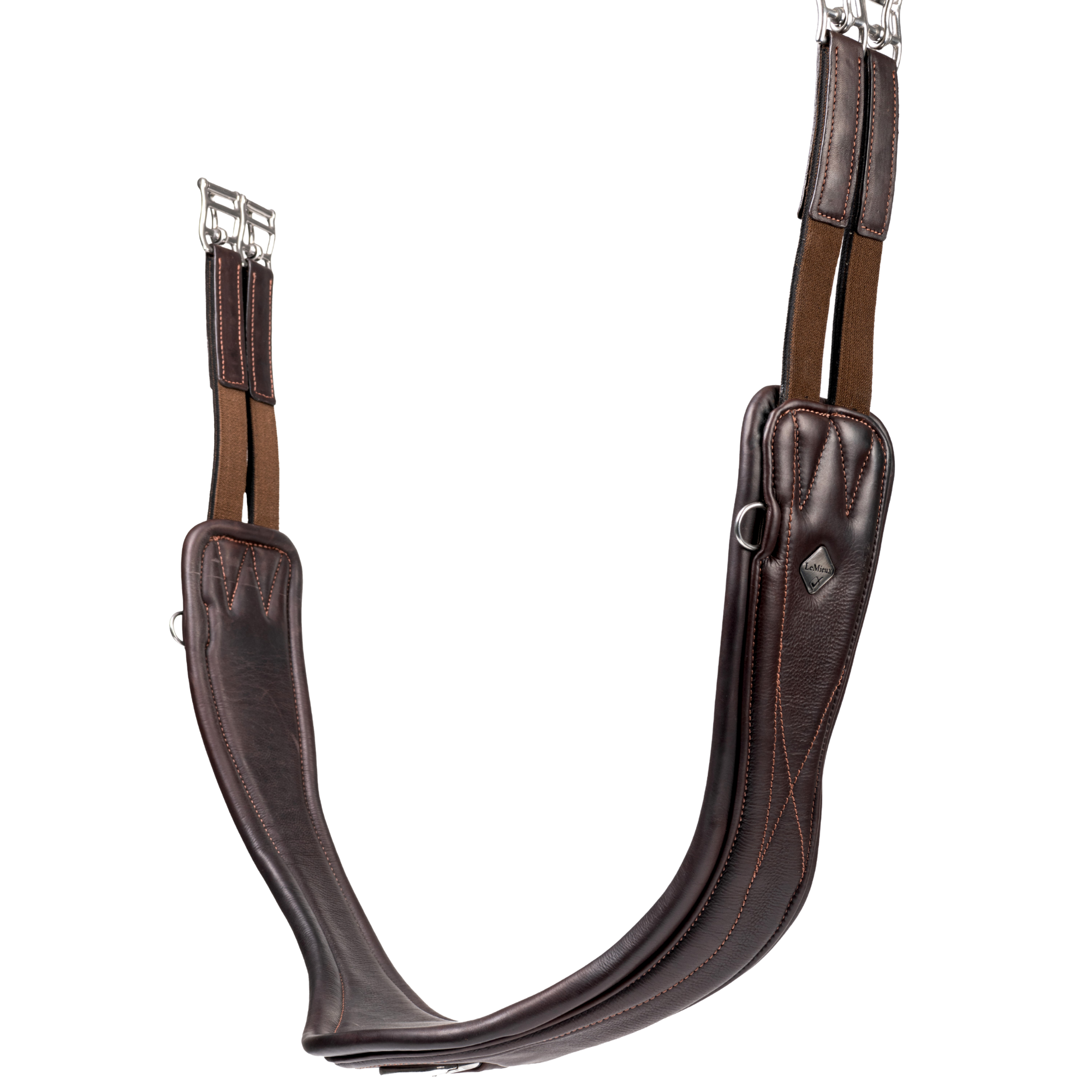LeMieux Gel-Tek Anatomic Jumping Girth, Brown