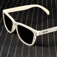 goodr "Clad to the Bone" Sunglasses on a Black & White Background