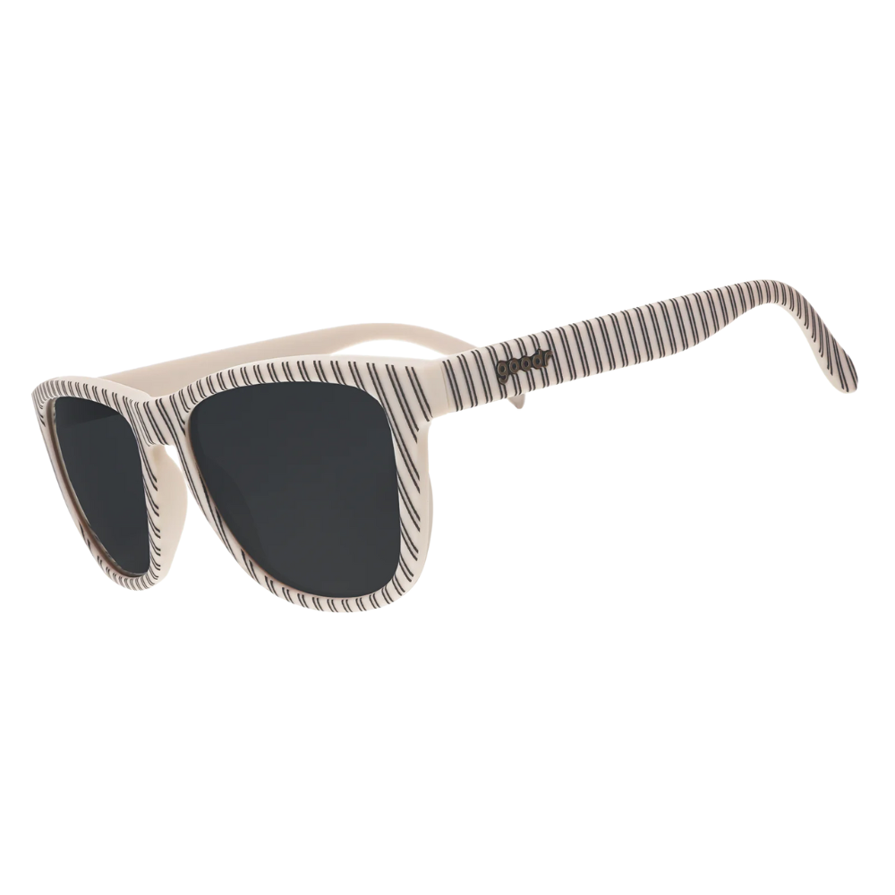 goodr "Clad to the Bone" Sunglasses Side View on White  Background