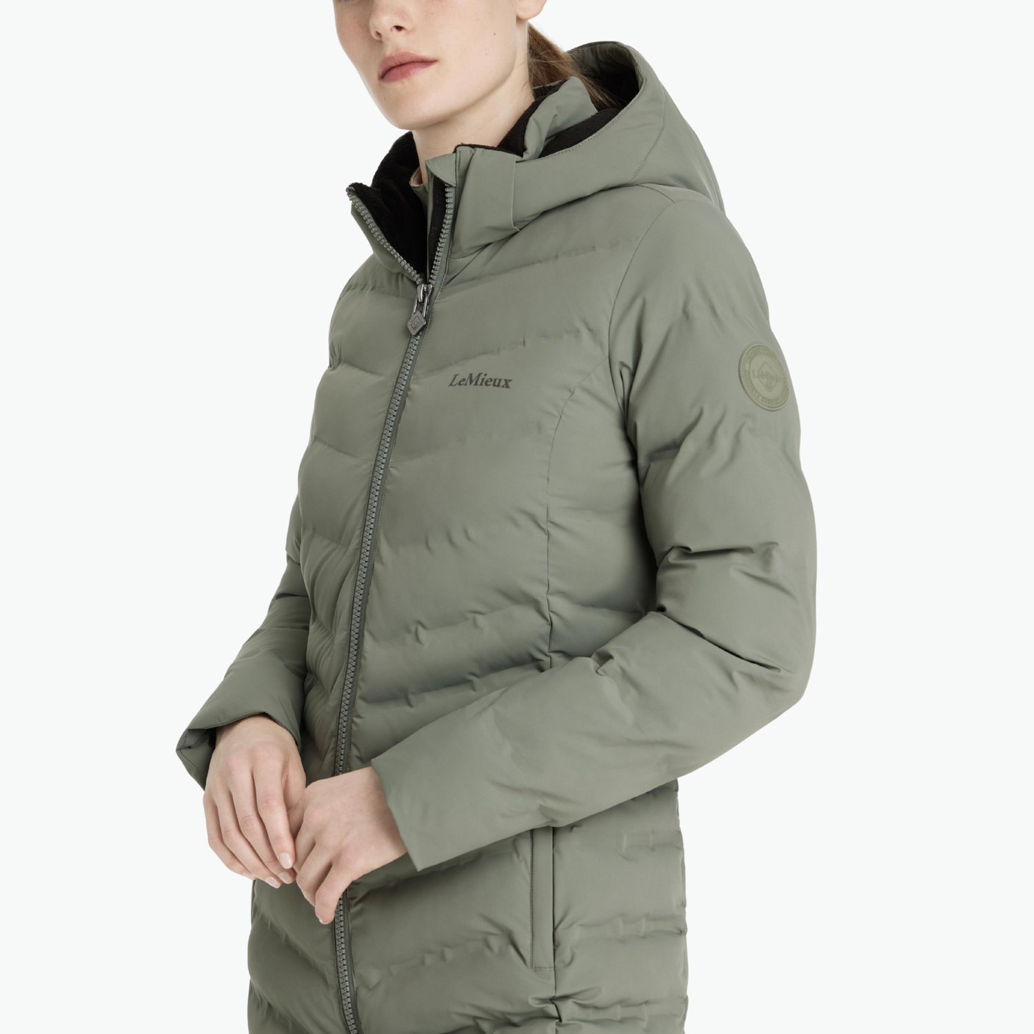 LeMieux Hayley Water Resistant Longline Puffer Coat, Rosemary