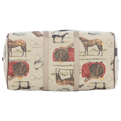 Huntley Equestrian Tapestry Duffle Bag, English Design