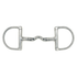 Jake Adams Equestrian Swivel Port Hinge D Bit on a White Background.