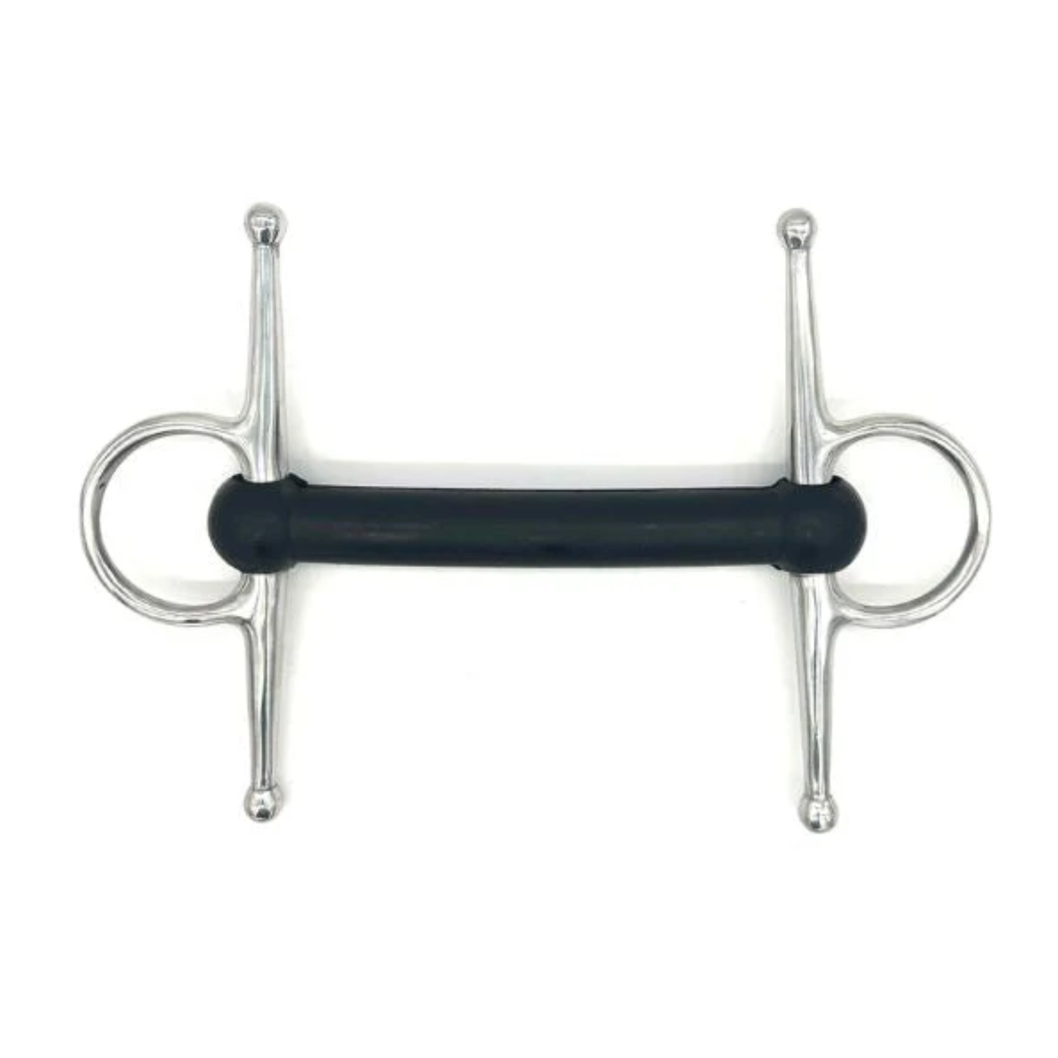 Jake Adams Equestrian Soft Flexi Mouth Full Check bit on a white background.