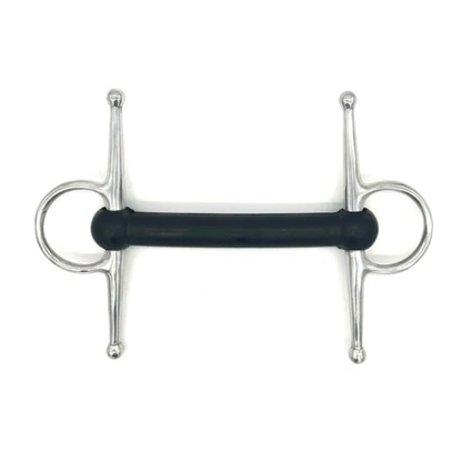 Jake Adams Equestrian Soft Flexi Mouth Full Check bit on a white background.