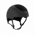 A matte black KASK Dogma cross country equestrian riding helmet with a textured ventilation panel on top and adjustable chin strap, shown against a plain white background.