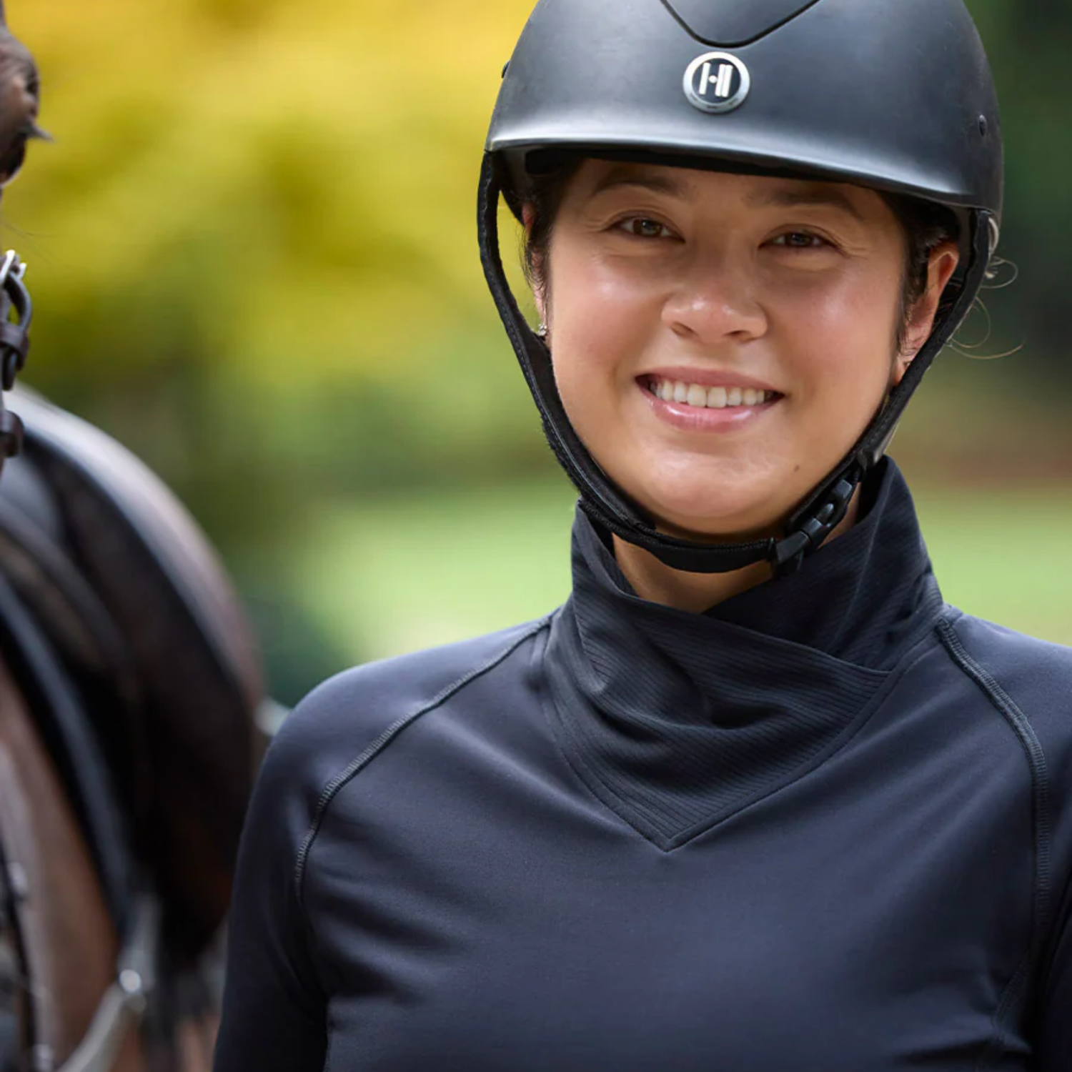 Kerrits Wrap Neck Tech Top, Black