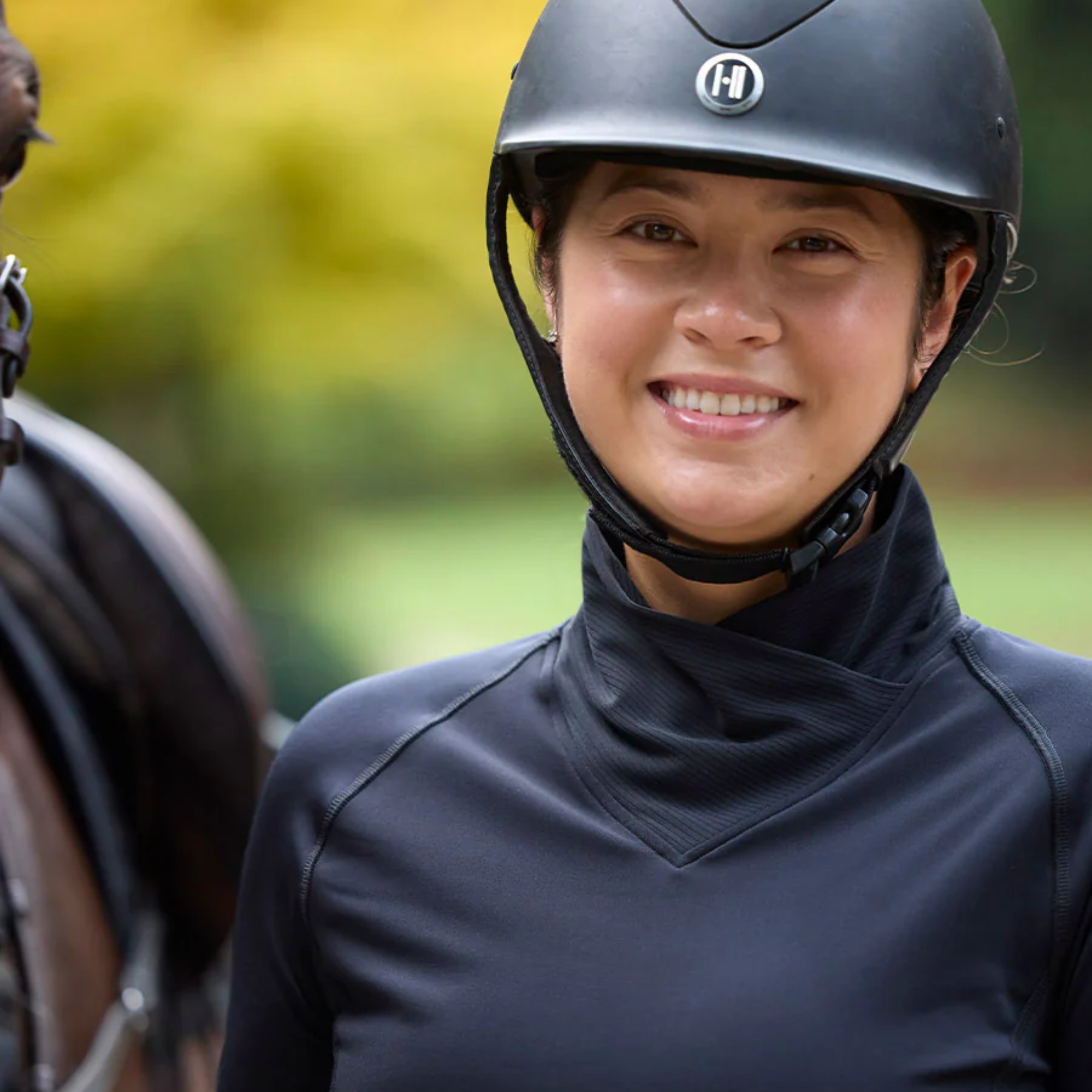 Kerrits Wrap Neck Tech Top, Black