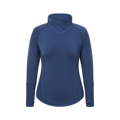 Kerrits Wrap Neck Tech Top, Lapis