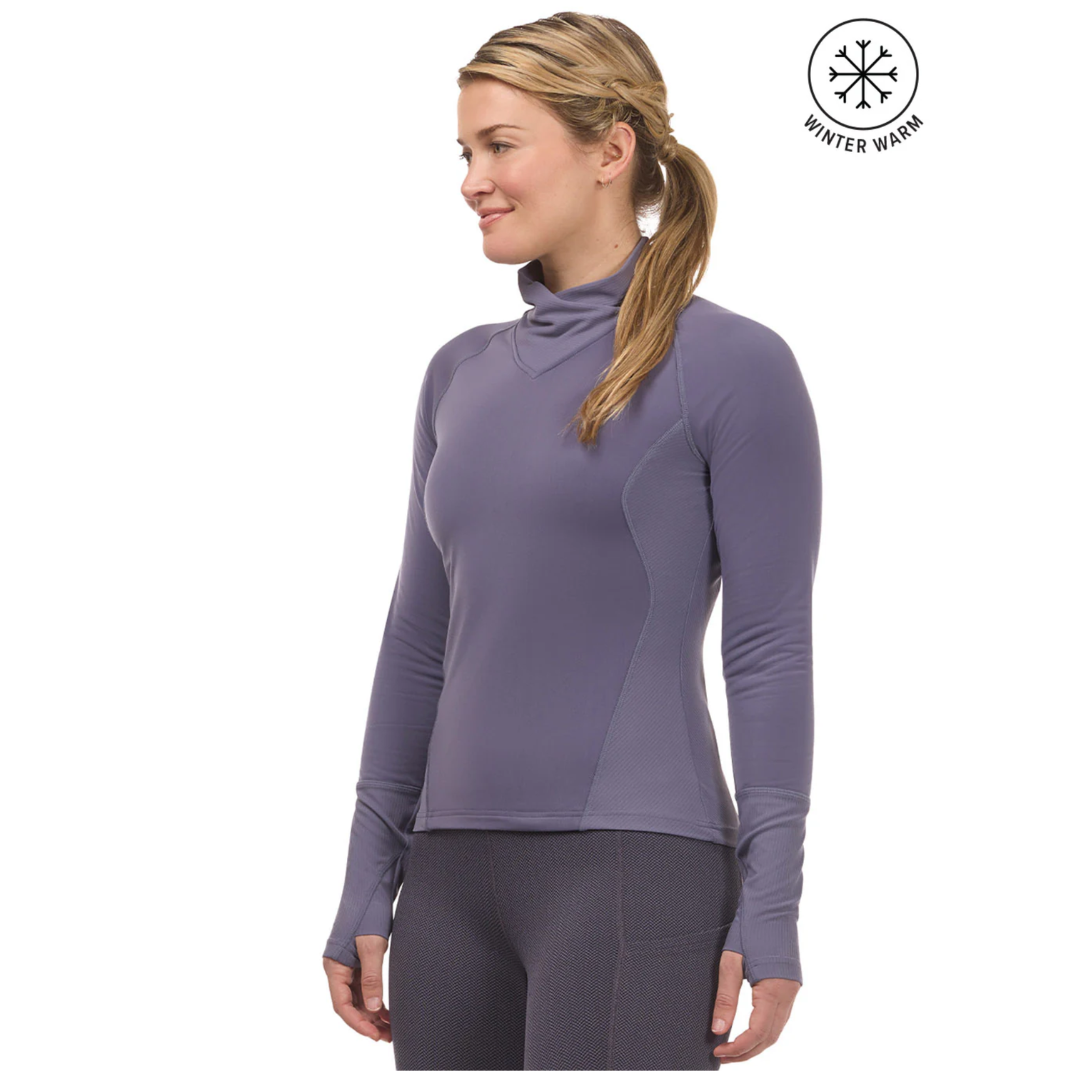 Kerrits Wrap Neck Tech Top, Wild Orchid