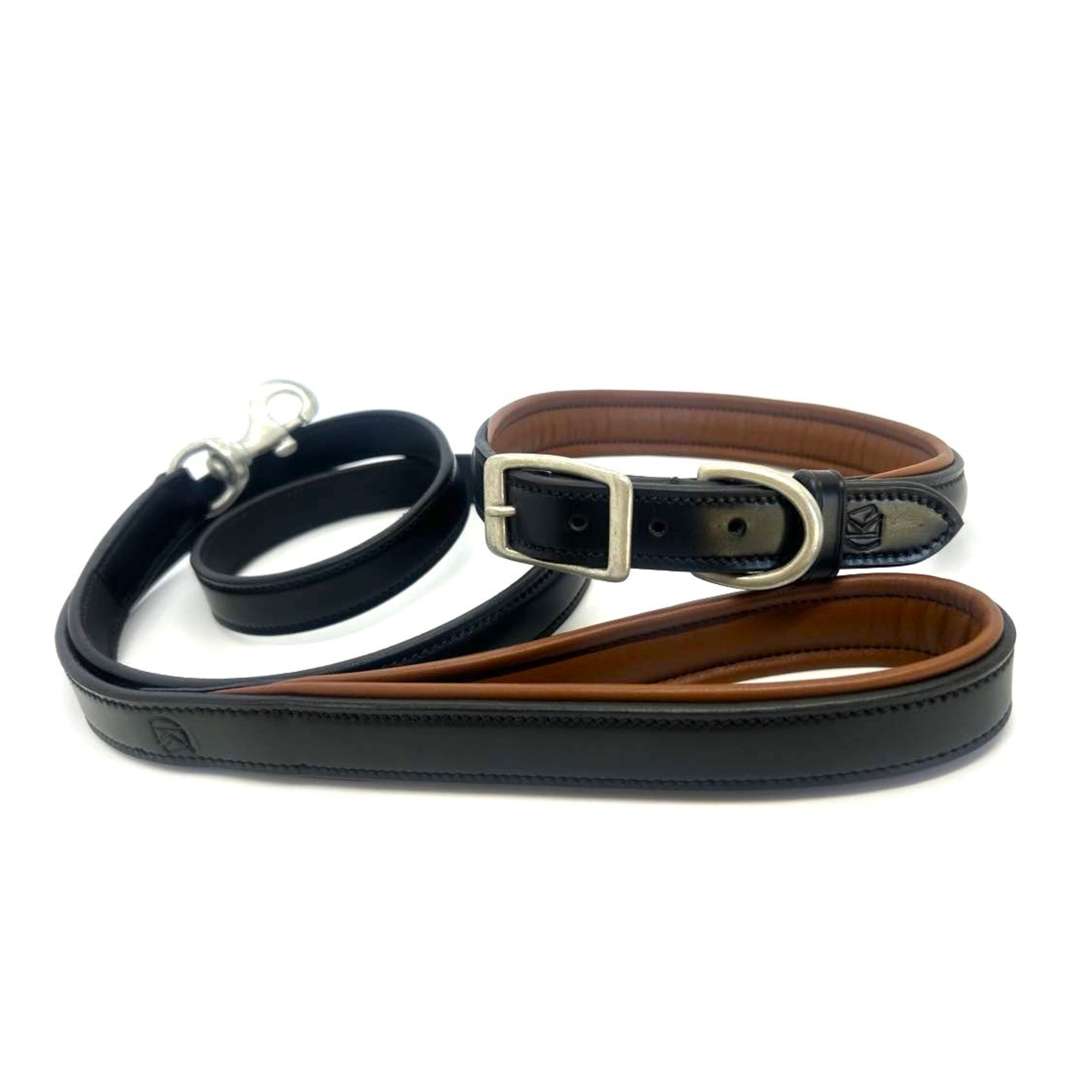 KL Select Black/Cognac Dog Collar