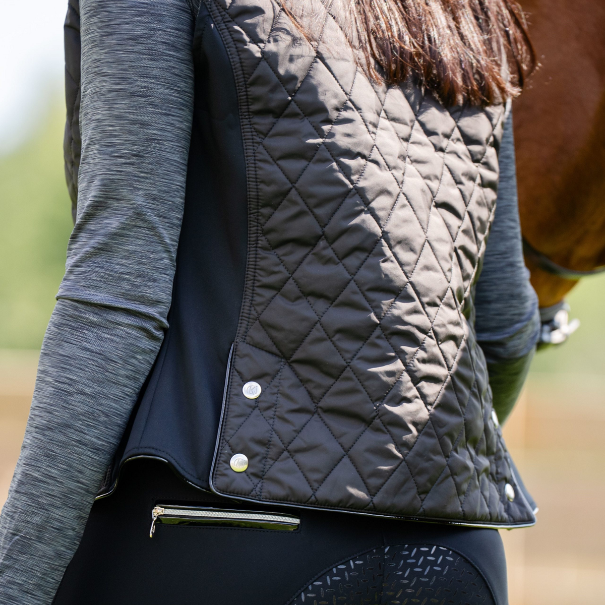 KL Select Taylor Vest, Black/Black Patent