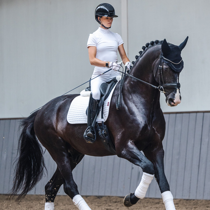 LeMieux Cotton Dressage Square Pad, White