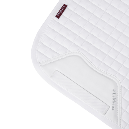 LeMieux Cotton Dressage Square Pad, White