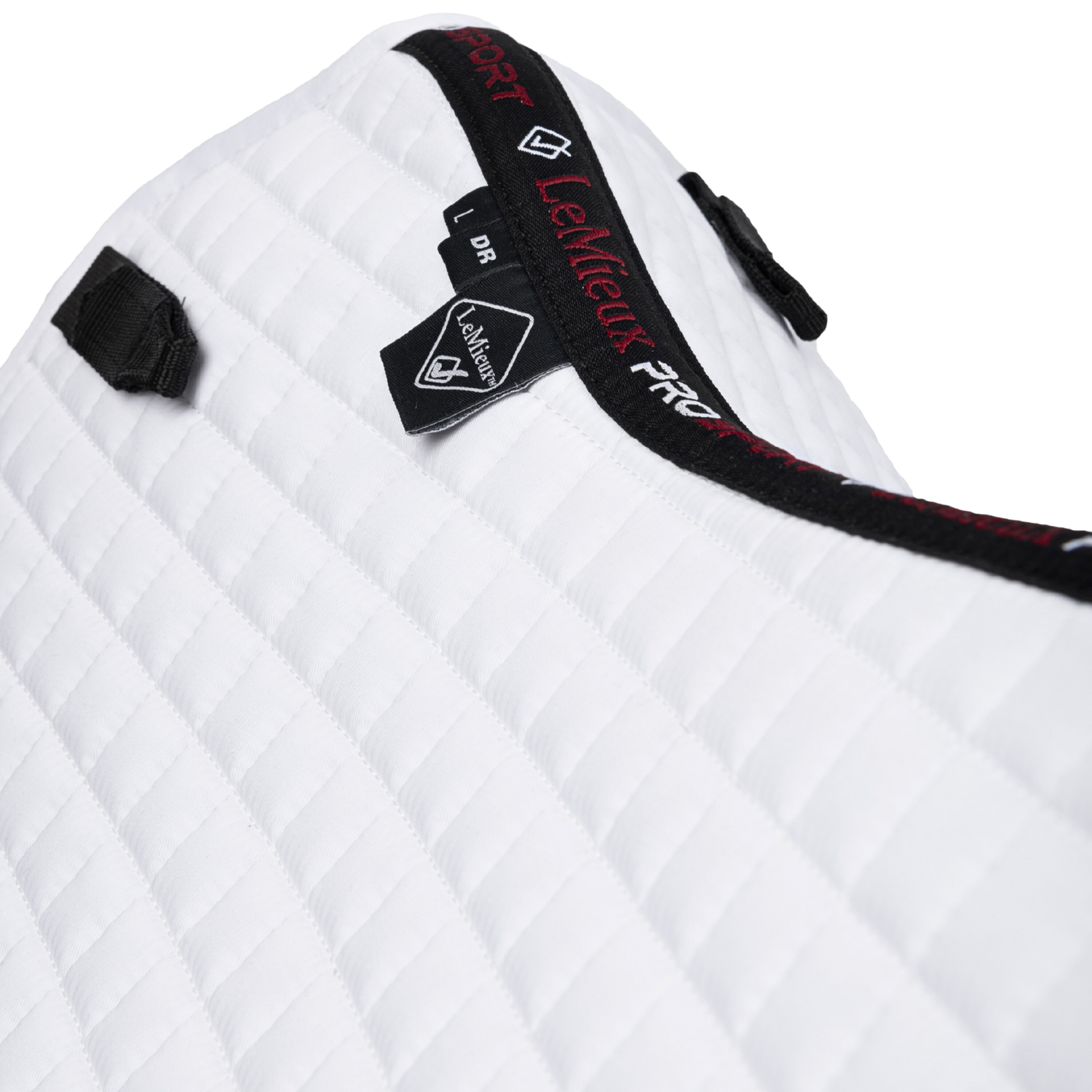 LeMieux Cotton Dressage Square Pad, White