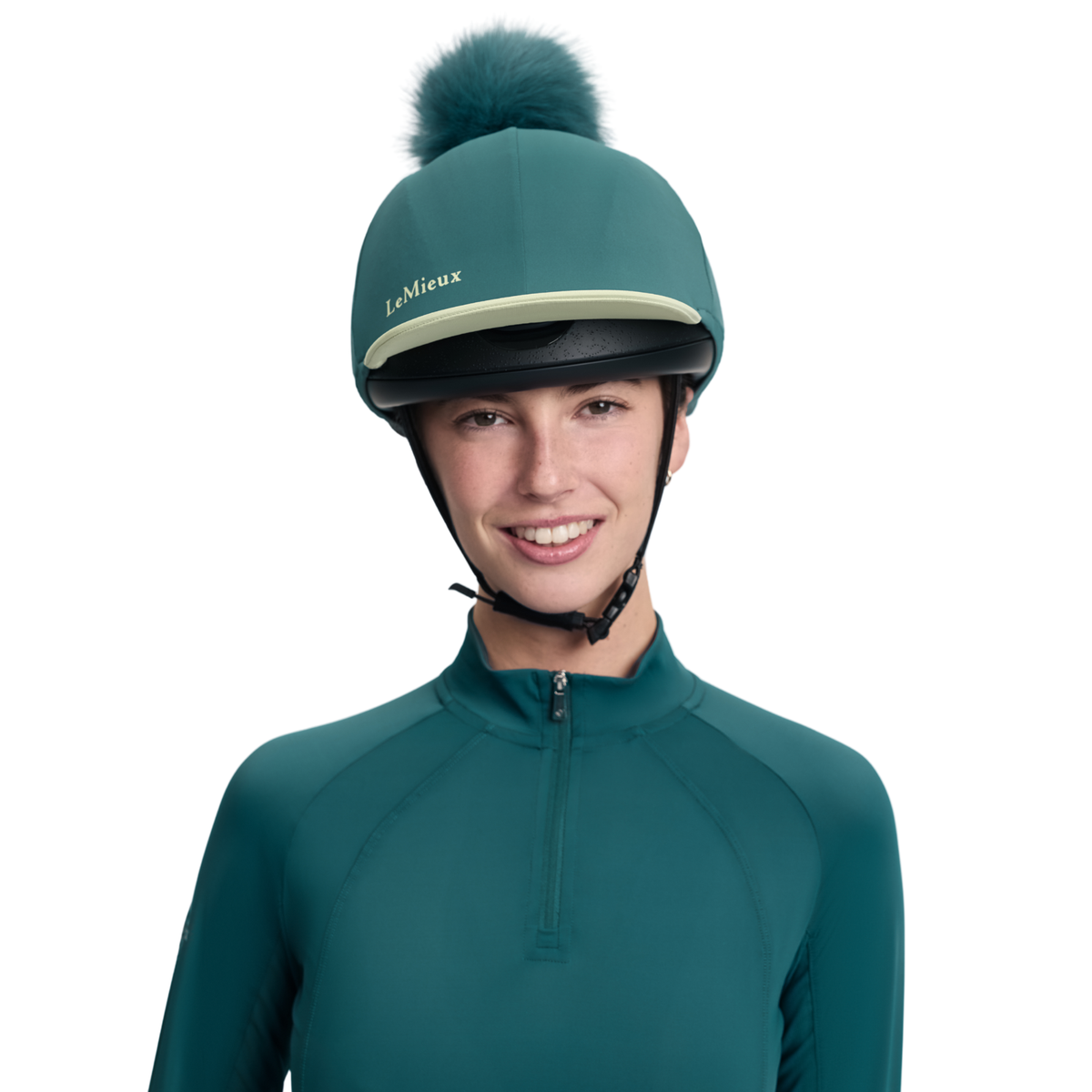 LeMieux Classique Pom Hat Silk, Jungle