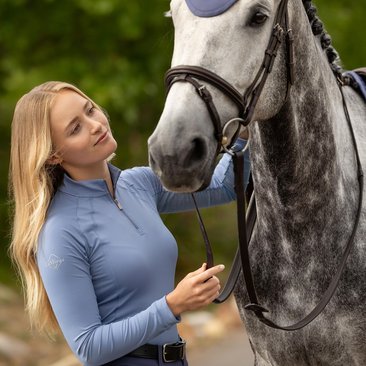 LeMieux Halle Lightweight Base Layer, Powder Blue