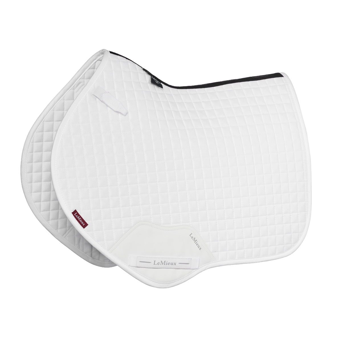 LeMieux Suede Close Contact Square Pad, White