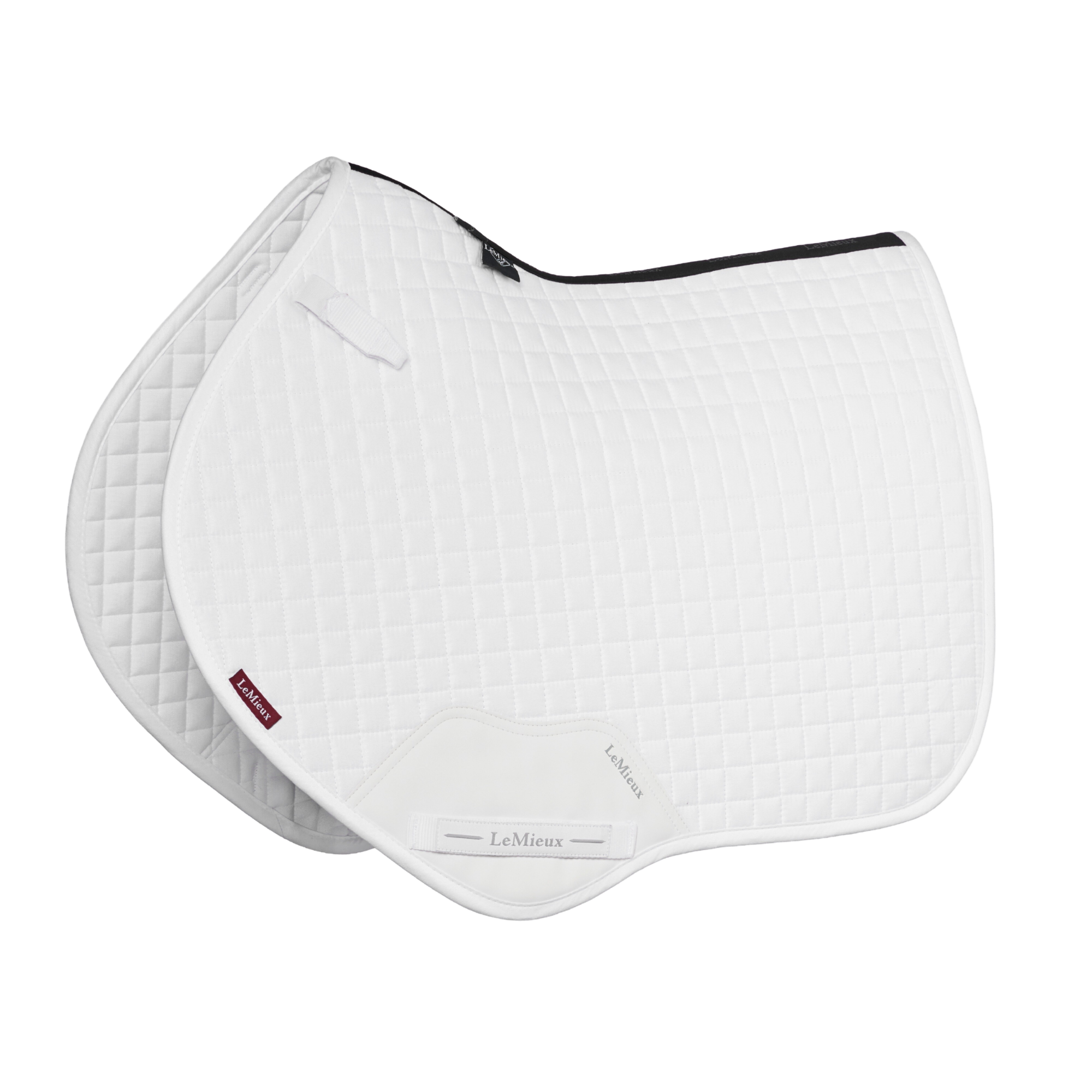 LeMieux Suede Close Contact Square Pad, White