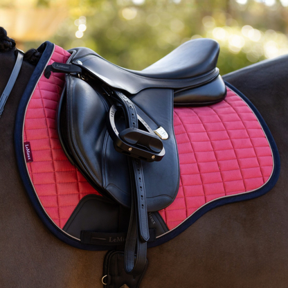 LeMieux Suede GP Square Pad, Cranberry