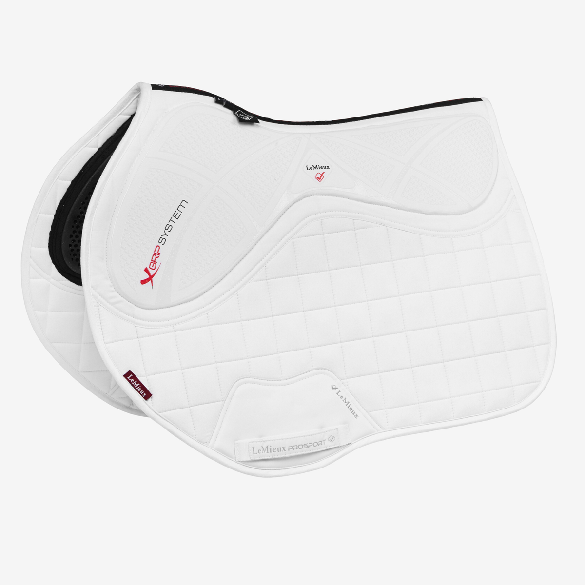 LeMieux X-Grip Twin Sided Silicone Eurojump Square, White