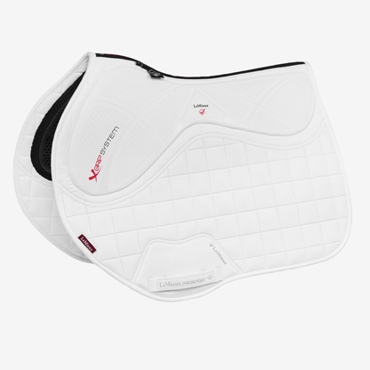 LeMieux X-Grip Twin Sided Silicone Eurojump Square, White