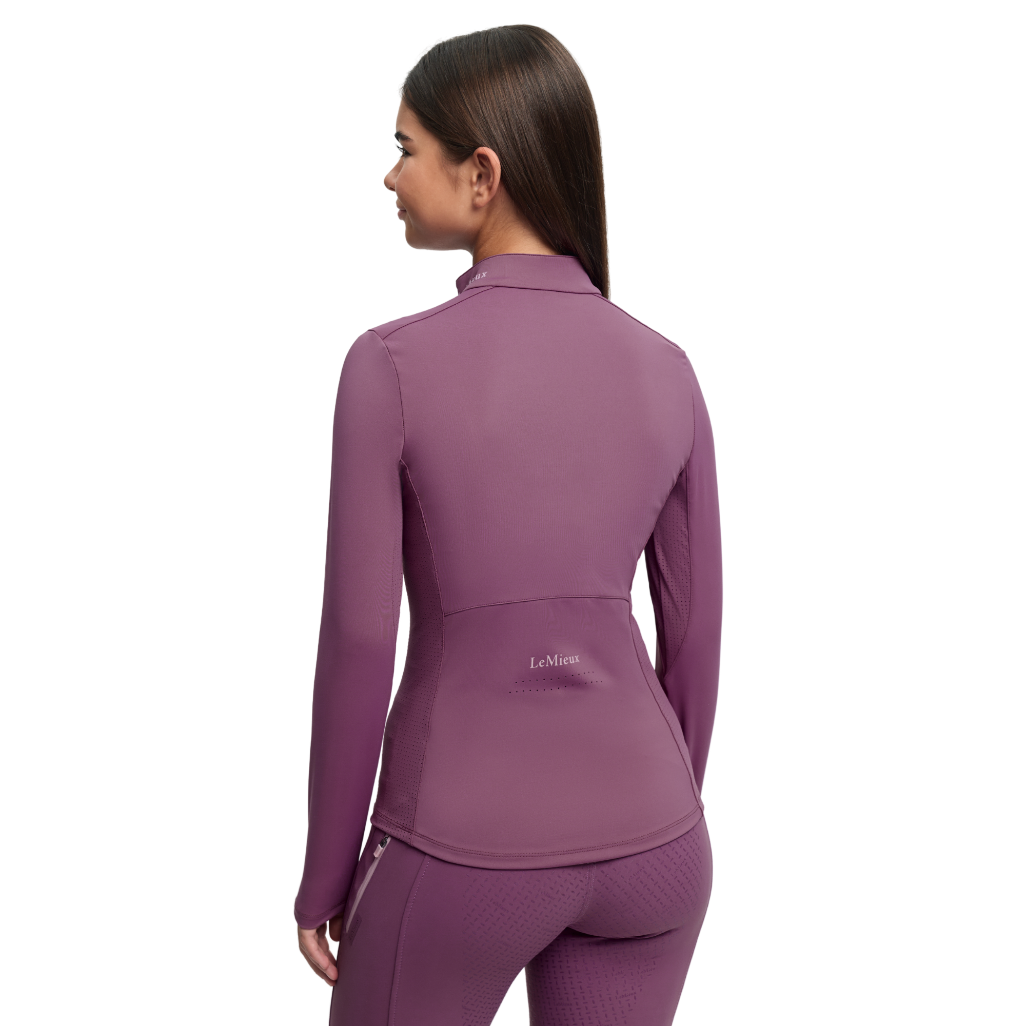 LeMieux Young Rider Airflow Long Sleeve Base Layer, Mallow