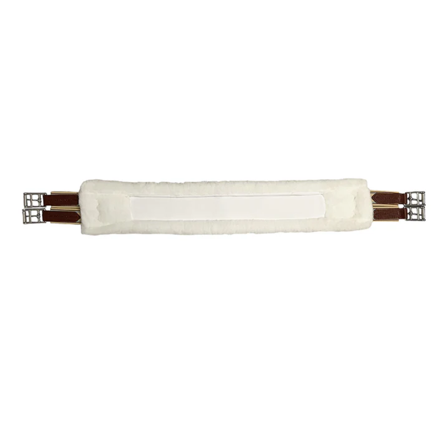 Lettia CoolMax Fleece Lined Girth, Chocolate Brown