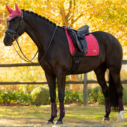 LeMieux Loire Classic Dressage Square Pad, Cranberry