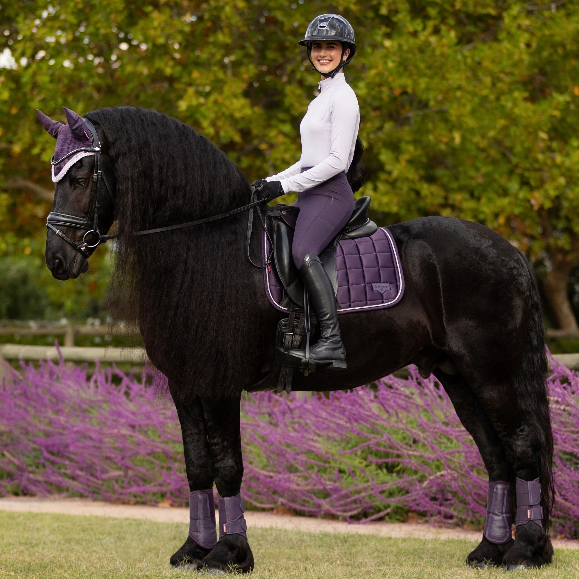 LeMieux Loire Classic Dressage Square Pad, Juniper