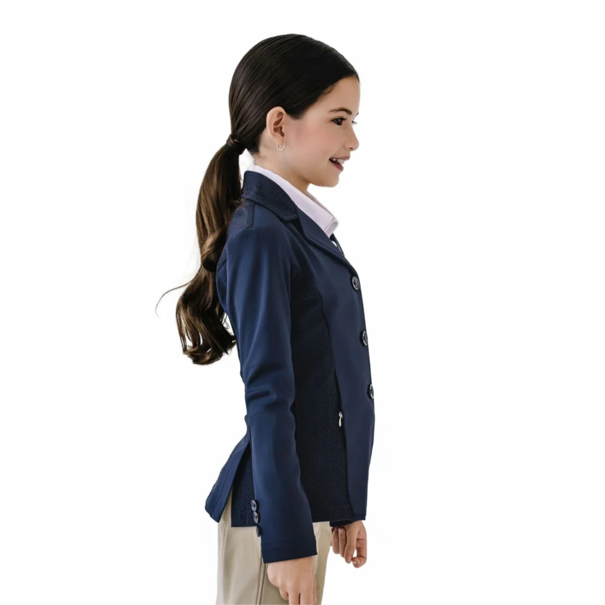 Ovation Kids Hybrid Mesh Show Coat, Navy