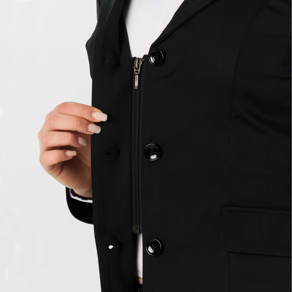 Ovation Powerflex Light 3 Button Show Coat, Black