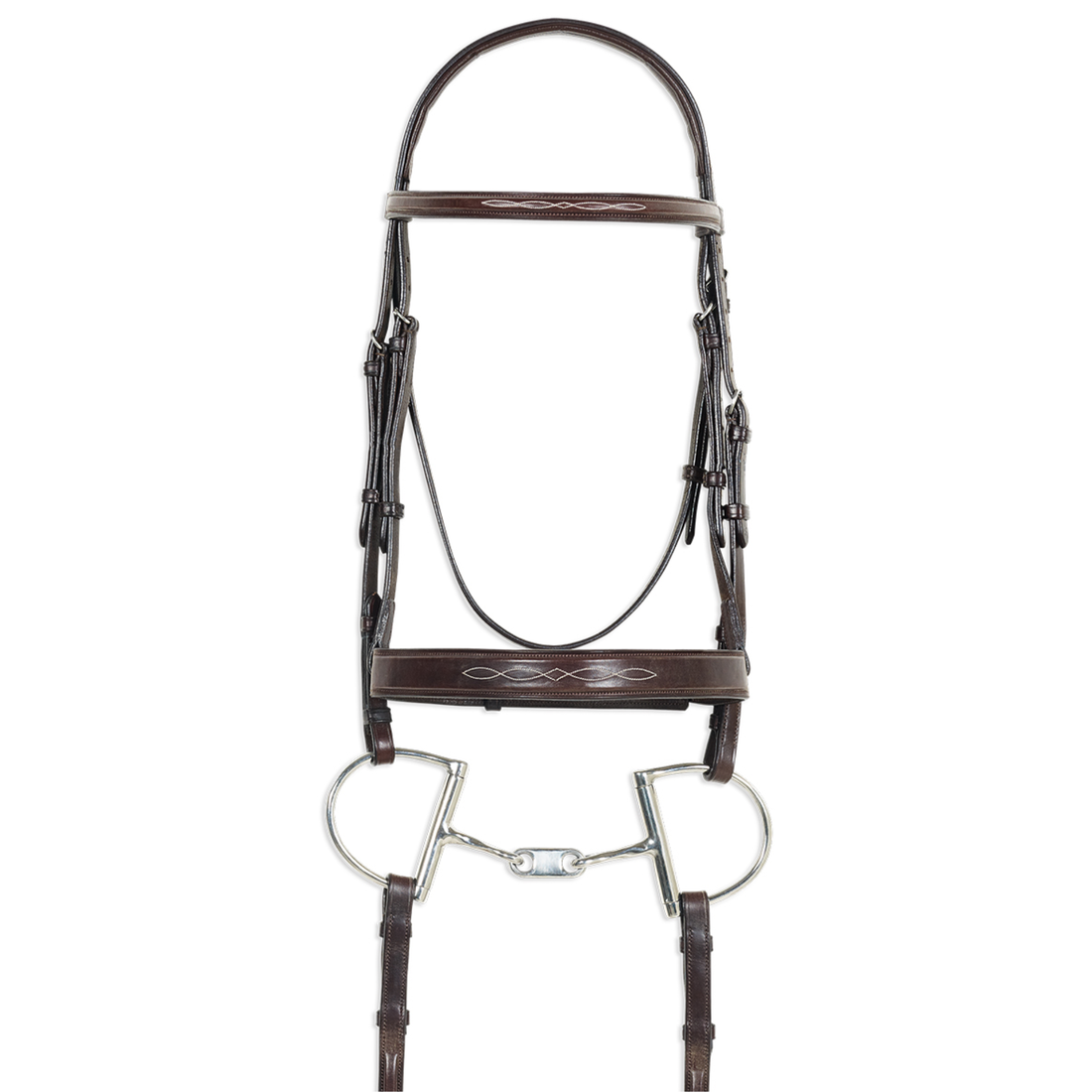 Pessoa PRO Fancy Stitched Raised WIDE Noseband Bridle