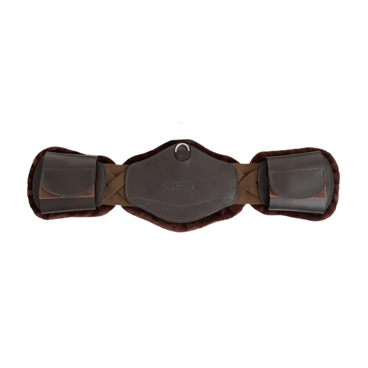 Brown fleece girth
