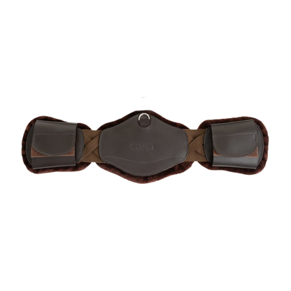 Brown fleece girth