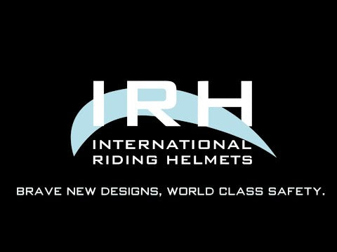 IRH F1 Wide Brim Helmet, LONG OVAL Leather/Titanium