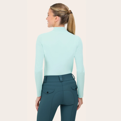 R.J. Classics Jemma Mock Neck Shirt, Icey Mist