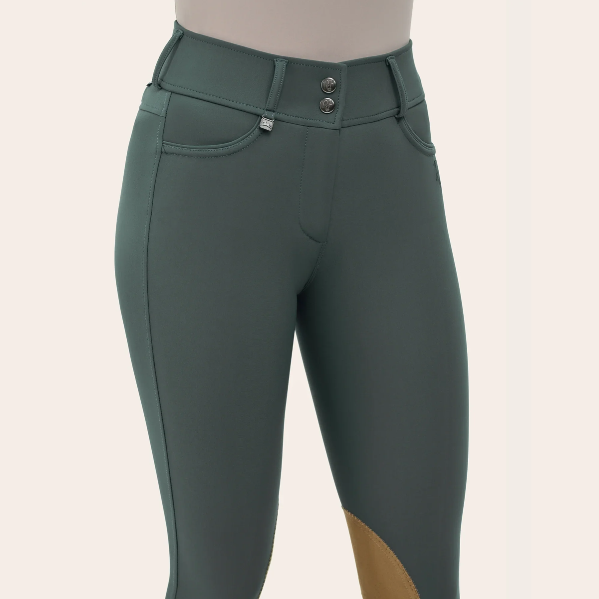 R.J. Classics Olivia Luxe-Tek Breech, Pewter Green