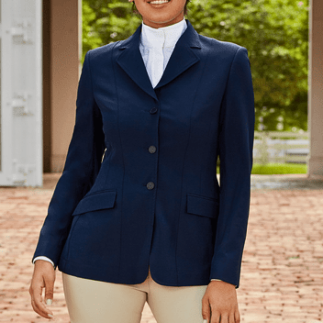 R.J. Classics Skylar 37.5 Grey Label Show Coat,  Navy