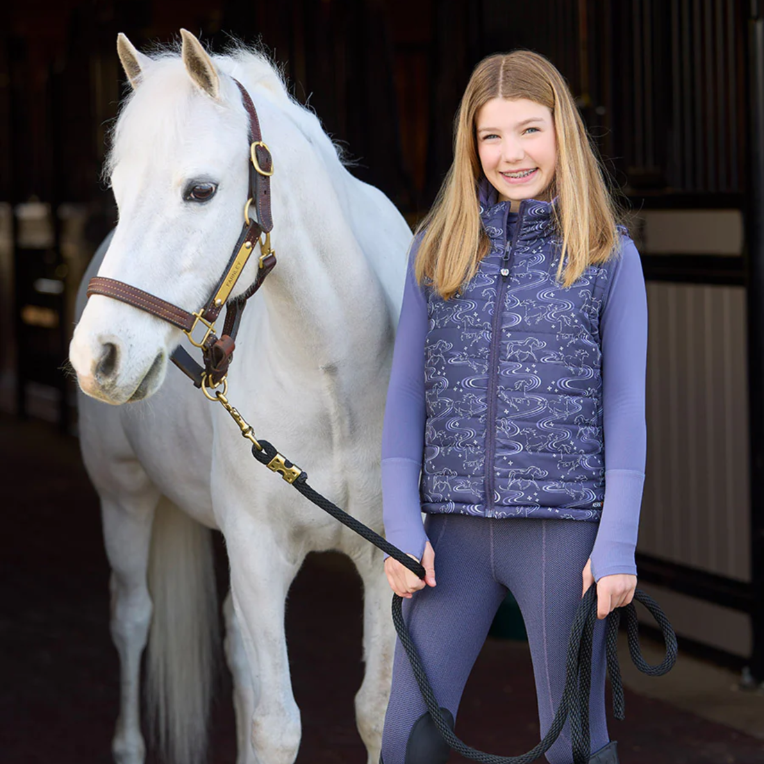 Kerrits Kids Ride the Wind Reversible Quilted Riding Vest