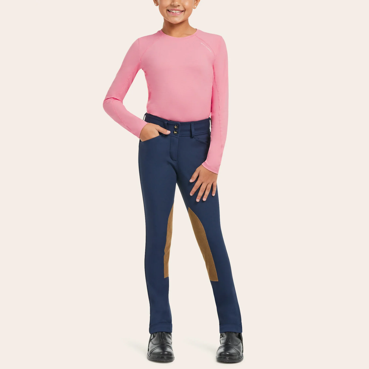 R.J. Classics Colette Front Zip Jodhpur, Navy