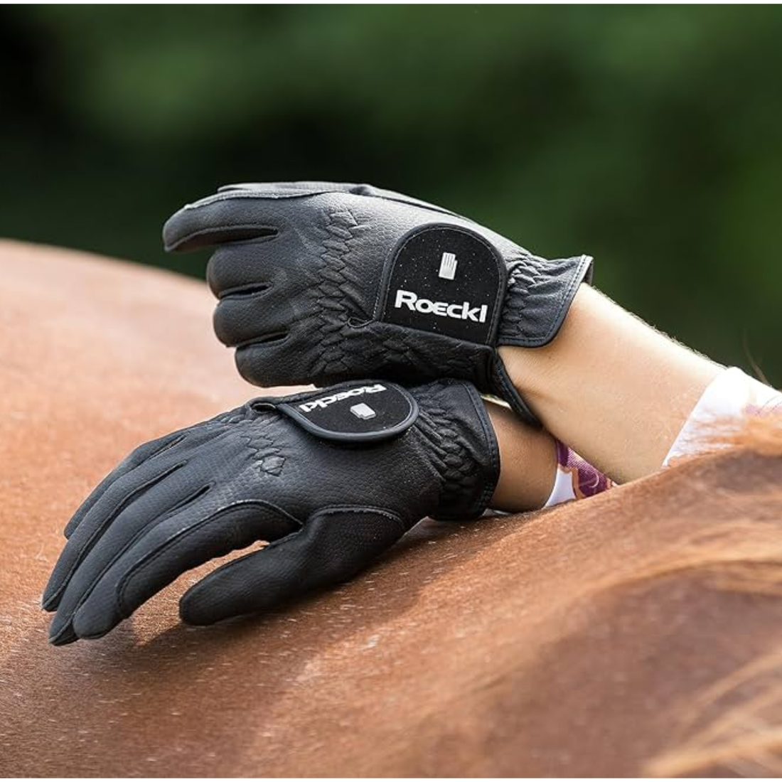 Roeckl Roeck-Grip Pro Riding Gloves, Black