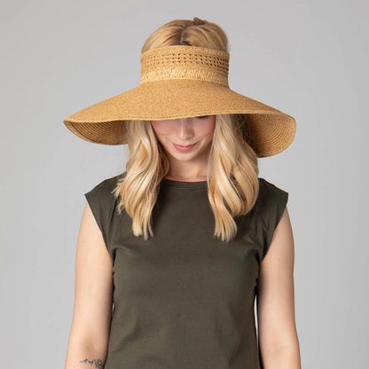 San Diego Hat Company Everyday Full Coverage - Wide Brim Roll Up Visor
