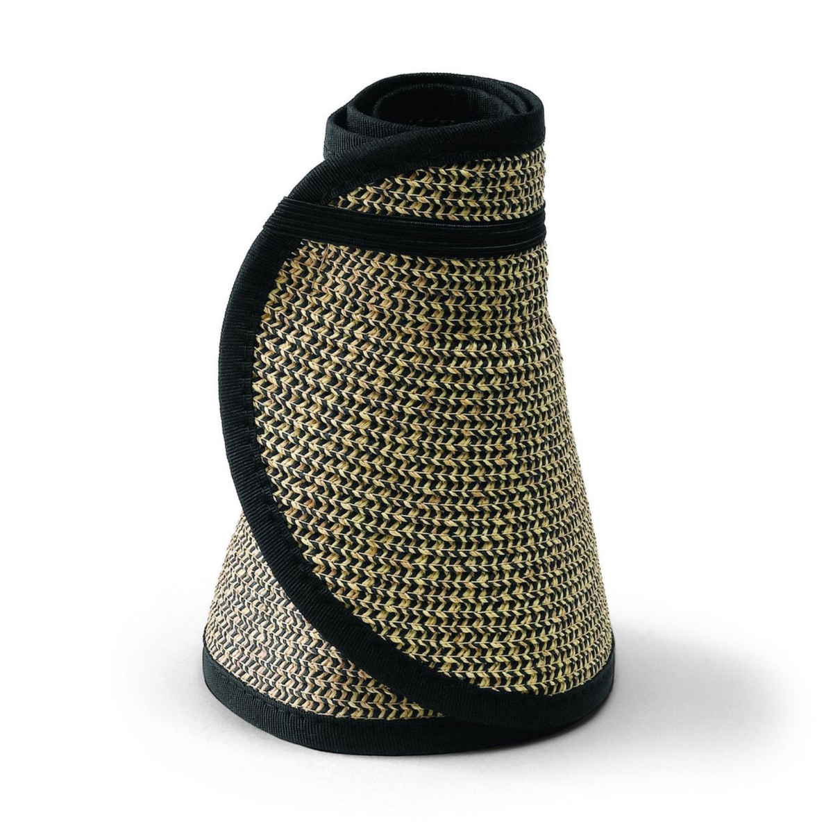 San Diego Hat Company Signature Ultrabraid Large Brim Visor, Multi Black